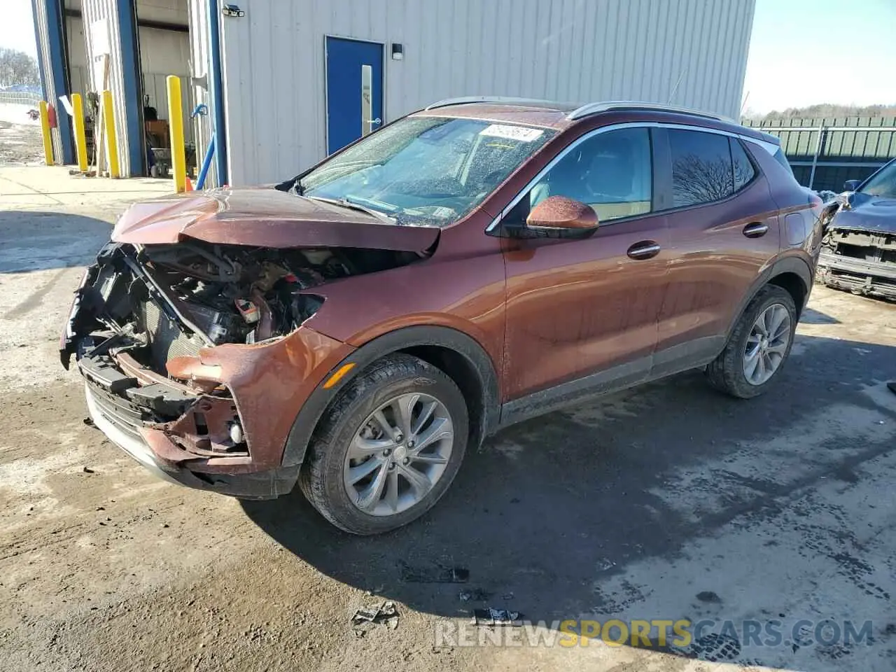 1 fotografías del automóvil dañado KL4MMESLXMB093236 BUICK ENCORE 2021