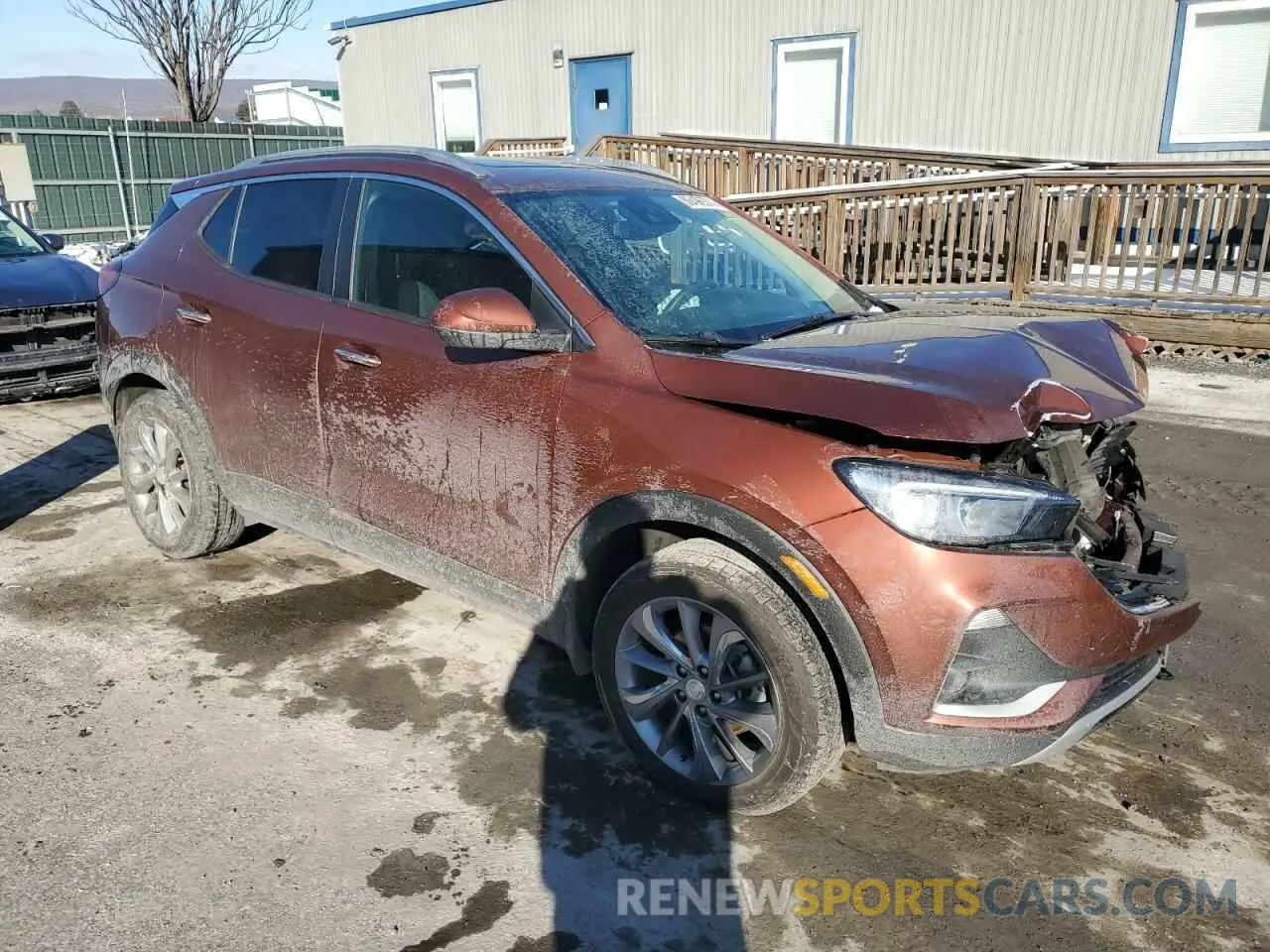 4 fotografías del automóvil dañado KL4MMESLXMB093236 BUICK ENCORE 2021