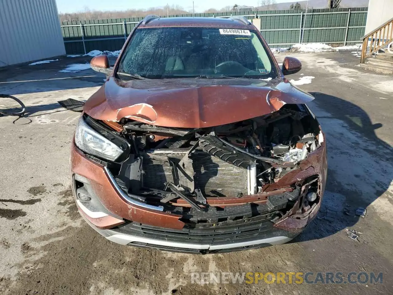 5 fotografías del automóvil dañado KL4MMESLXMB093236 BUICK ENCORE 2021