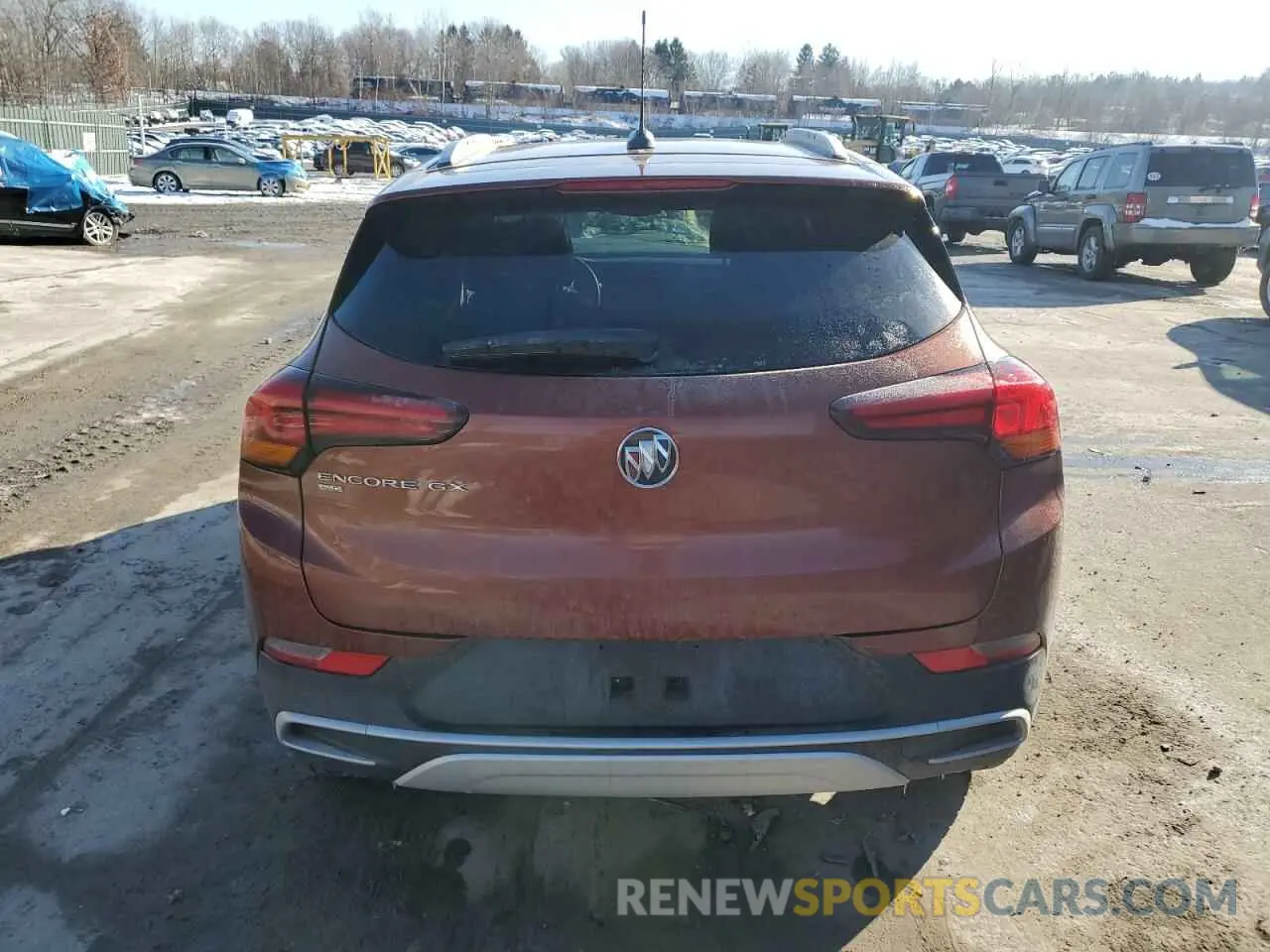 6 fotografías del automóvil dañado KL4MMESLXMB093236 BUICK ENCORE 2021