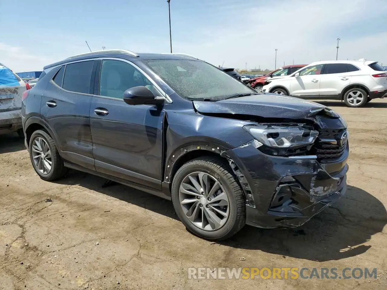 4 fotografías del automóvil dañado KL4MMFSL8MB083066 BUICK ENCORE 2021