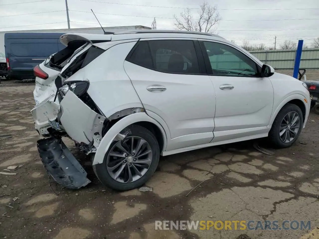 3 fotografías del automóvil dañado KL4MMGSL0MB112582 BUICK ENCORE 2021