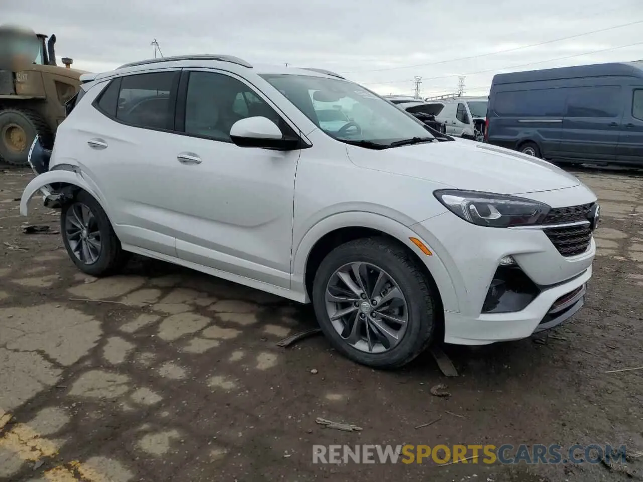 4 fotografías del automóvil dañado KL4MMGSL0MB112582 BUICK ENCORE 2021