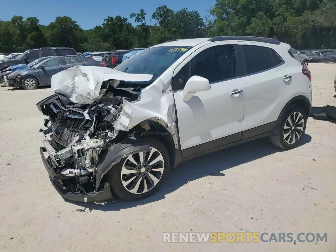 1 fotografías del automóvil dañado KL4CJASM3NB553523 BUICK ENCORE 2022