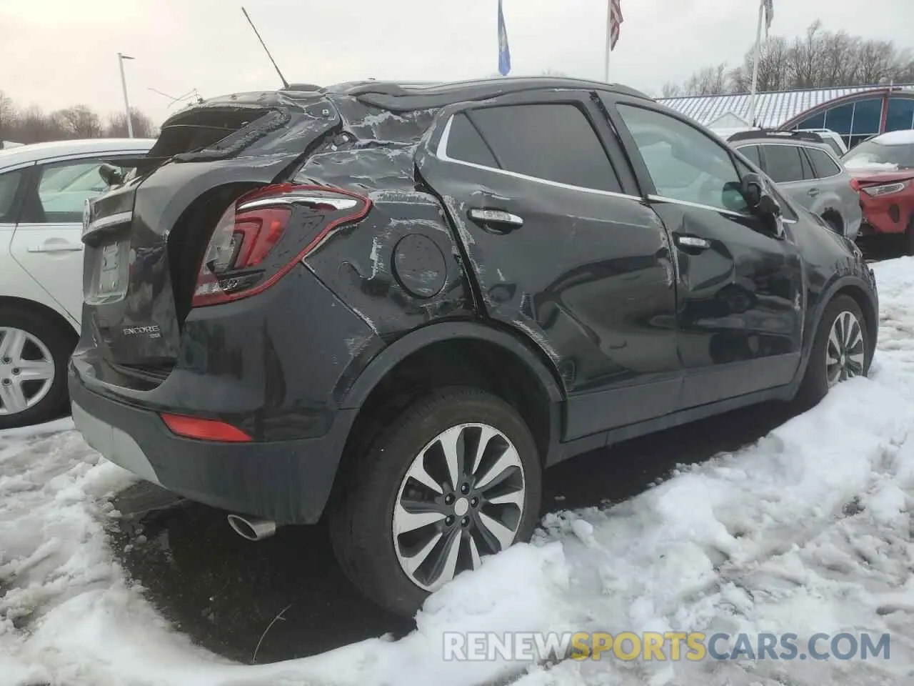 3 fotografías del automóvil dañado KL4CJESM8NB552987 BUICK ENCORE 2022