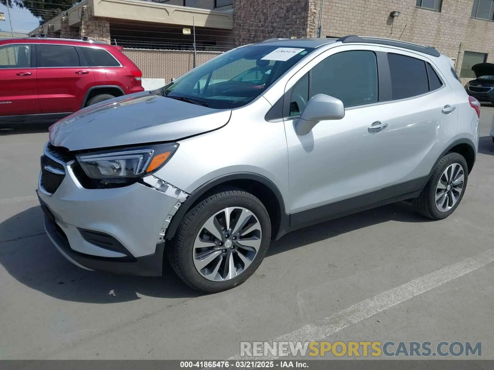 2 fotografías del automóvil dañado KL4CJESMXNB561903 BUICK ENCORE 2022