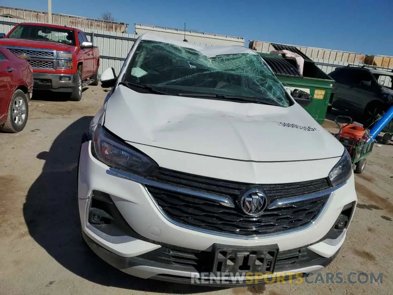 5 fotografías del automóvil dañado KL4MMBS27NB023636 BUICK ENCORE 2022