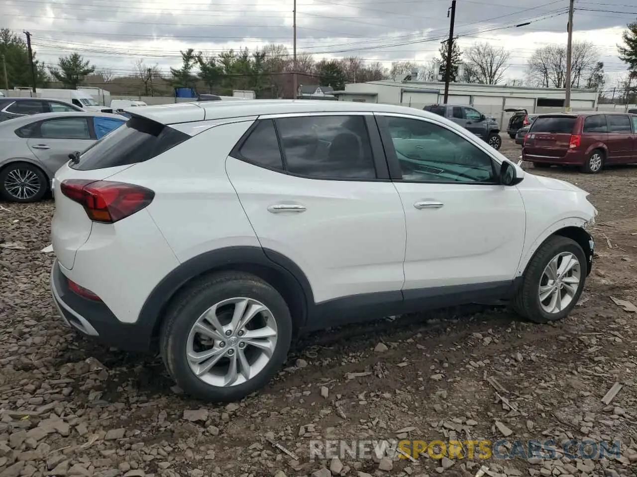 3 fotografías del automóvil dañado KL4MMCSL6NB053161 BUICK ENCORE 2022