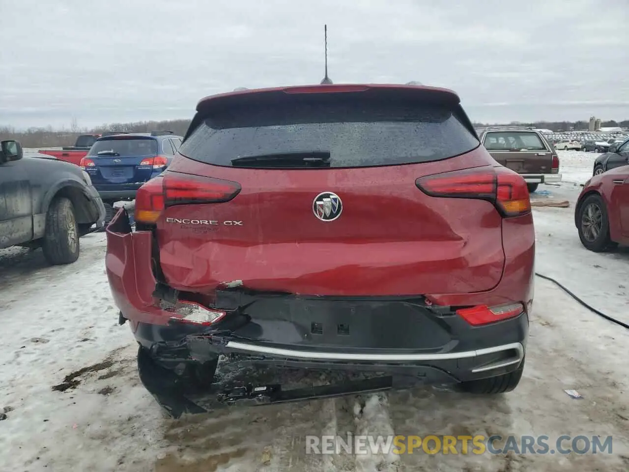 6 fotografías del automóvil dañado KL4MMDS22NB133540 BUICK ENCORE 2022