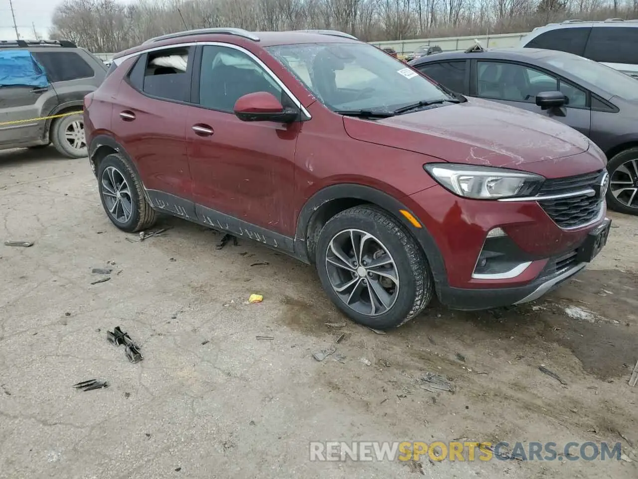 4 fotografías del automóvil dañado KL4MMDSL9NB021908 BUICK ENCORE 2022