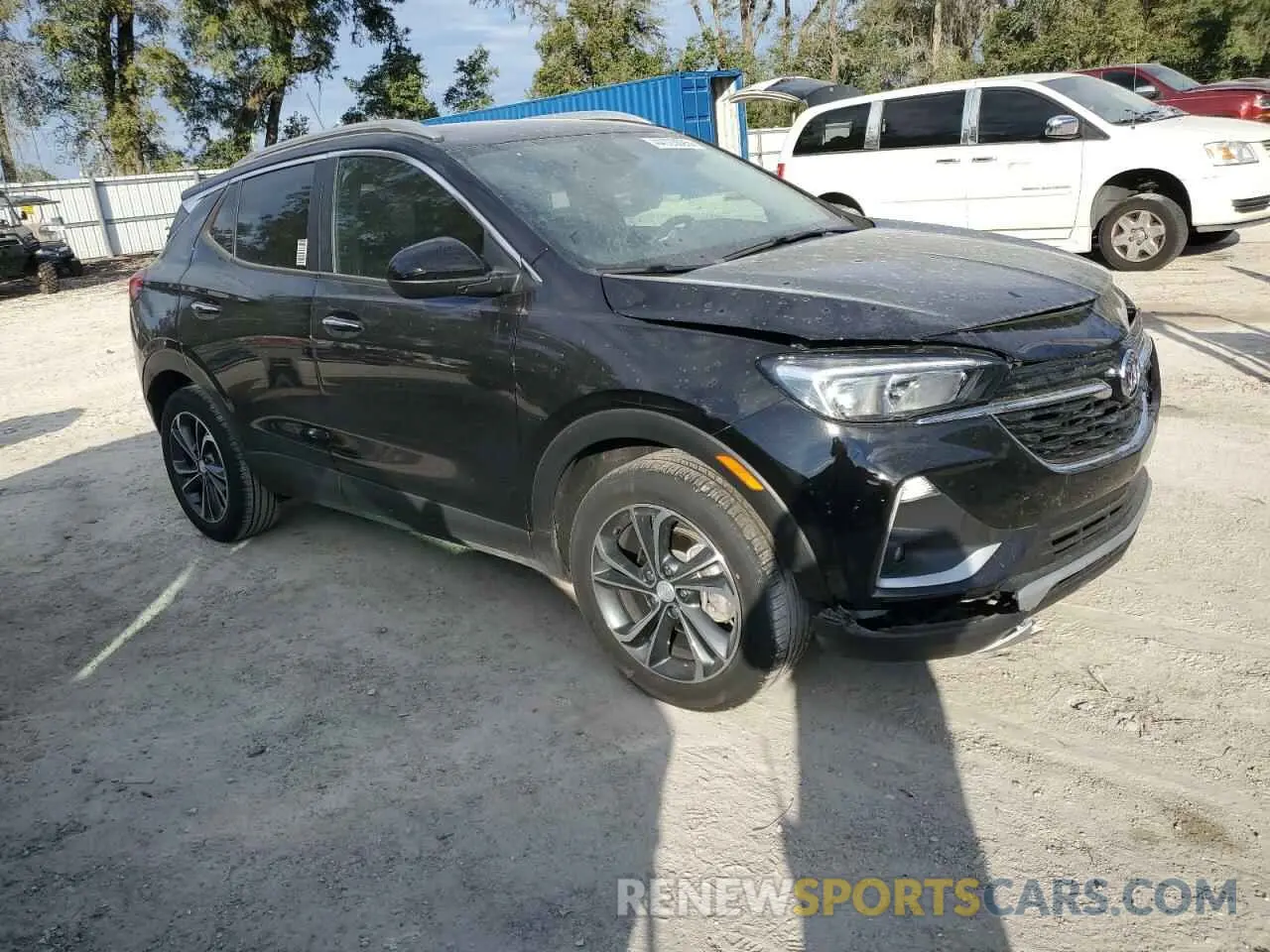 4 fotografías del automóvil dañado KL4MMDSLXNB069854 BUICK ENCORE 2022