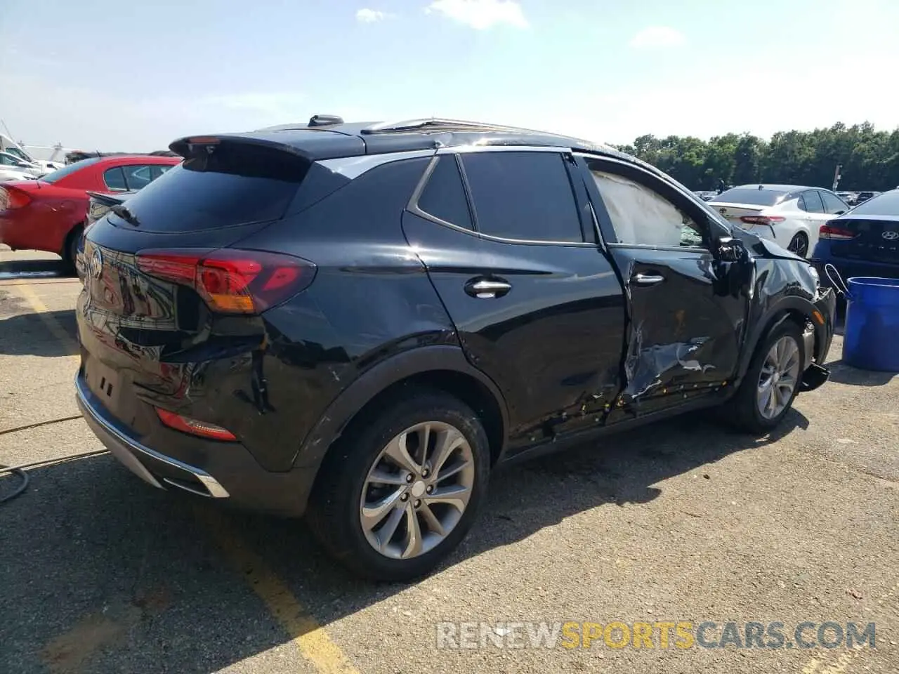 3 fotografías del automóvil dañado KL4MMFSL4NB102214 BUICK ENCORE 2022