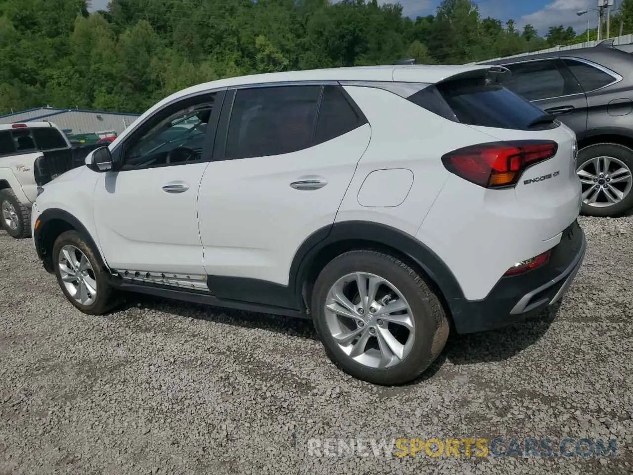 2 fotografías del automóvil dañado KL4MMBS22PB101128 BUICK ENCORE 2023