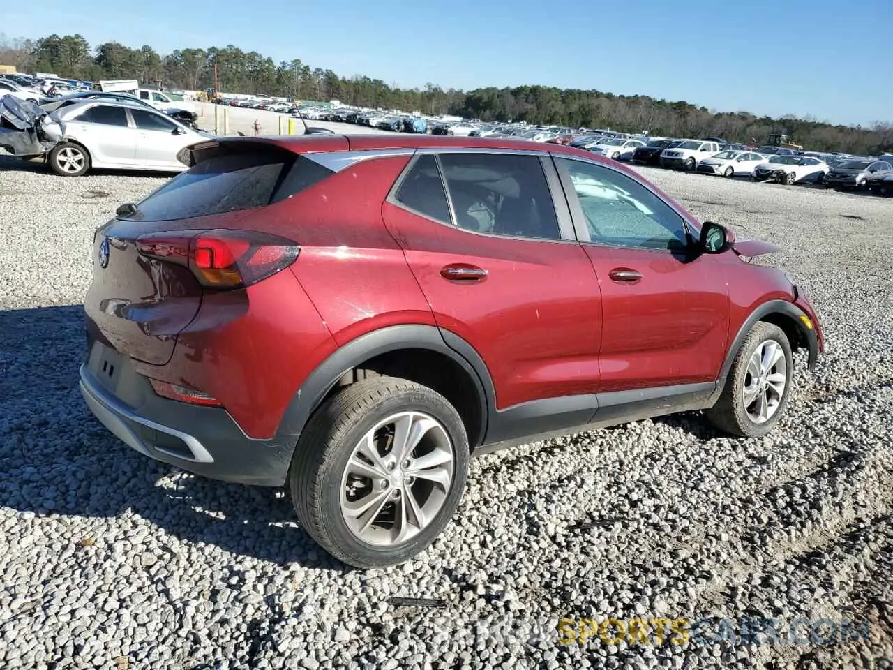 3 fotografías del automóvil dañado KL4MMBS25PB082414 BUICK ENCORE 2023