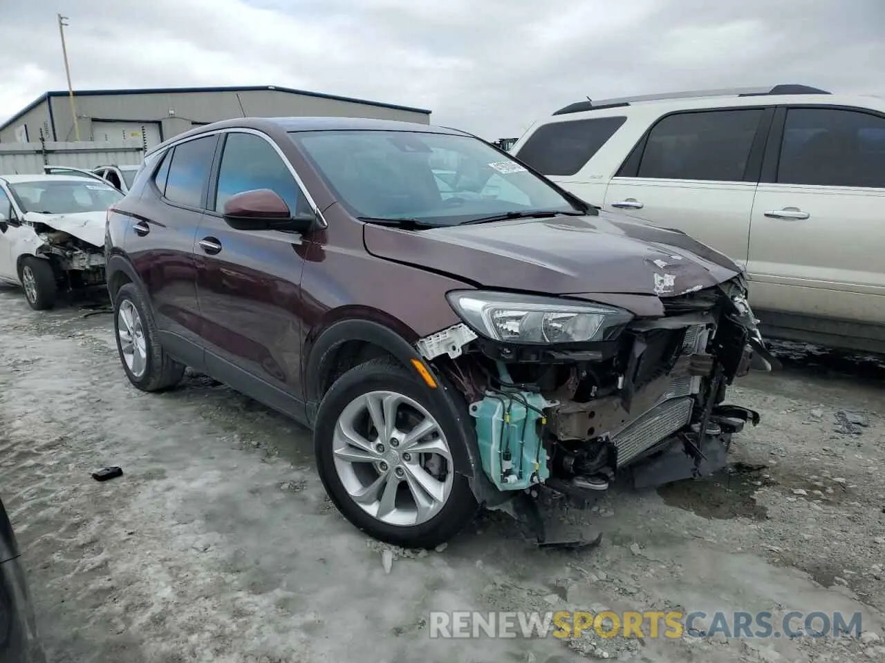 4 fotografías del automóvil dañado KL4MMBS26PB136531 BUICK ENCORE 2023