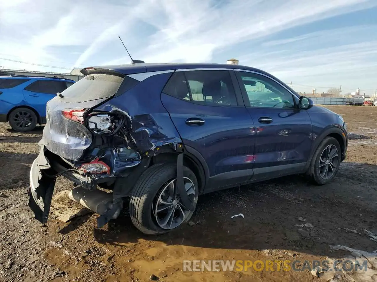 3 fotografías del automóvil dañado KL4MMBS28PB129368 BUICK ENCORE 2023