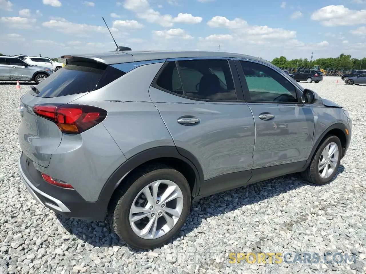 3 fotografías del automóvil dañado KL4MMCSL3PB028110 BUICK ENCORE 2023
