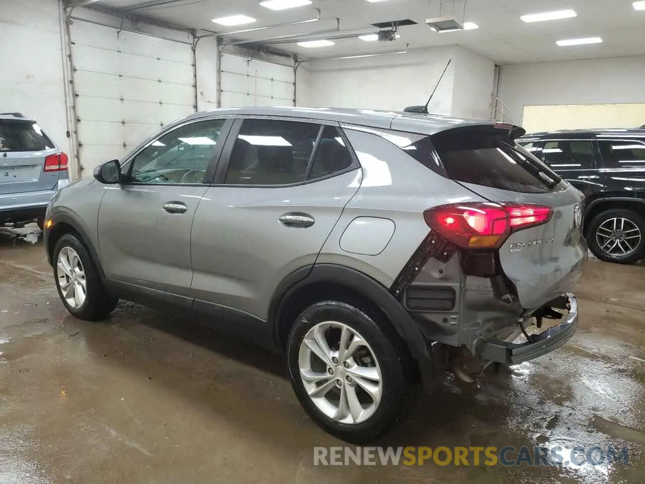 2 fotografías del automóvil dañado KL4MMCSL5PB163606 BUICK ENCORE 2023