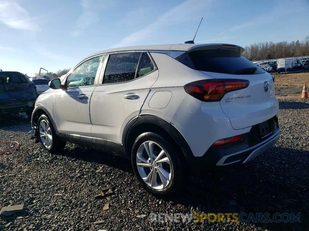 2 fotografías del automóvil dañado KL4MMCSL6PB116438 BUICK ENCORE 2023