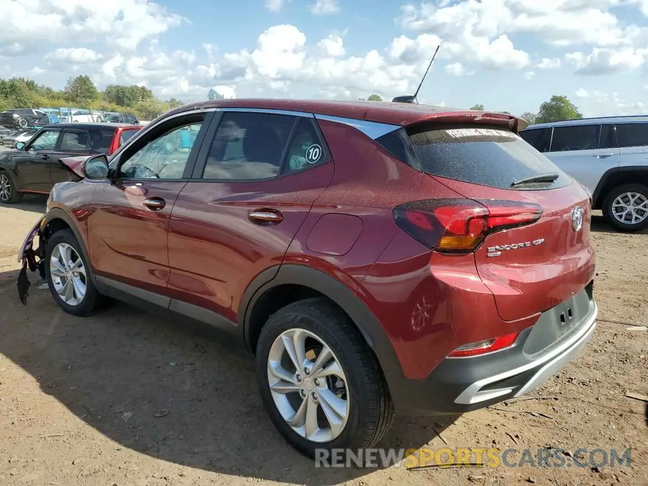 2 fotografías del automóvil dañado KL4MMCSL9PB164001 BUICK ENCORE 2023