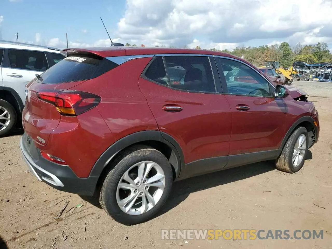 3 fotografías del automóvil dañado KL4MMCSL9PB164001 BUICK ENCORE 2023