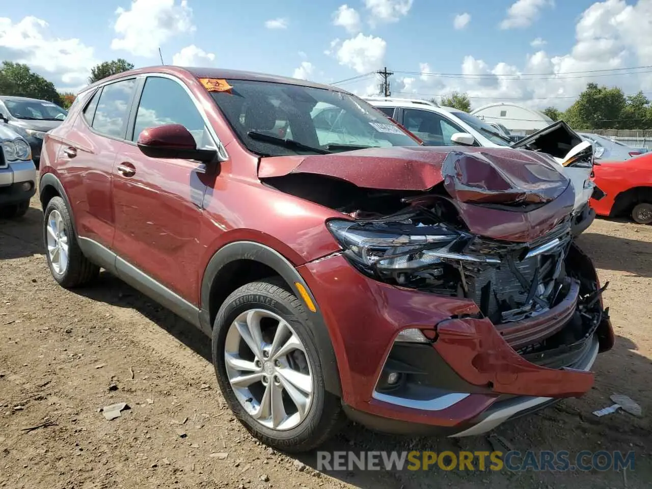 4 fotografías del automóvil dañado KL4MMCSL9PB164001 BUICK ENCORE 2023
