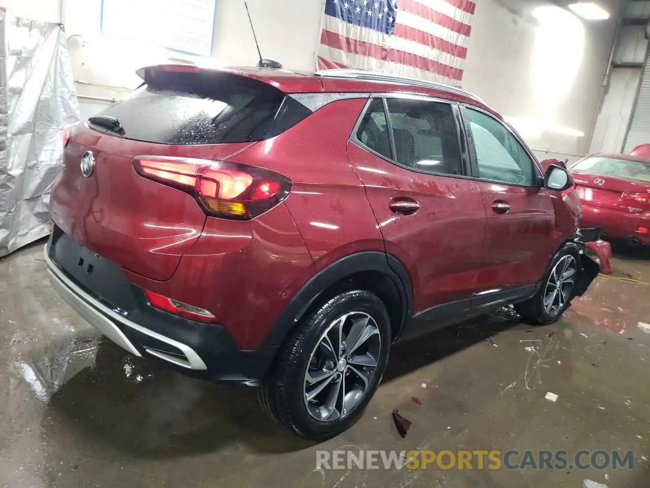 3 fotografías del automóvil dañado KL4MMDS26PB044220 BUICK ENCORE 2023