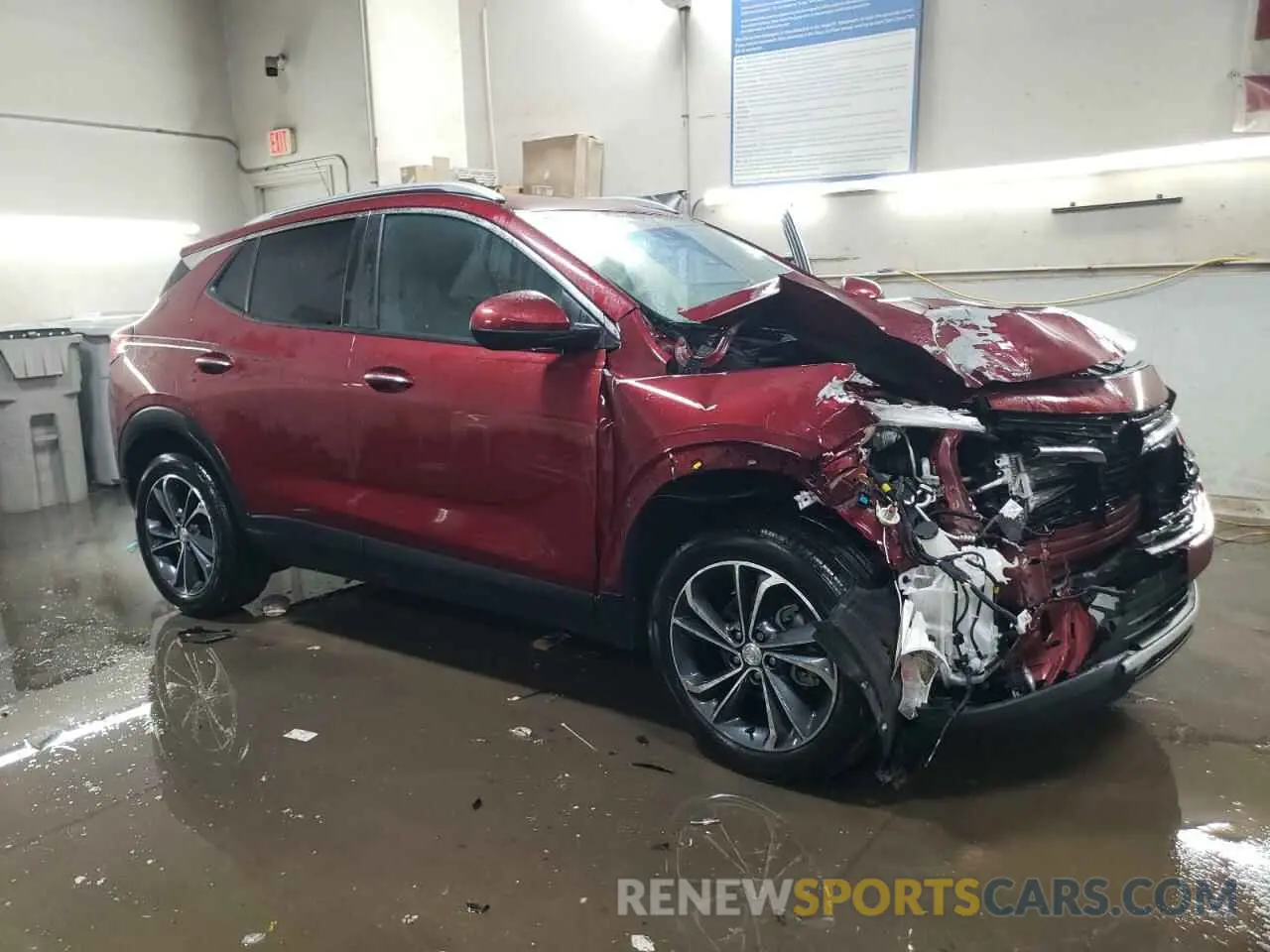 4 fotografías del automóvil dañado KL4MMDS26PB044220 BUICK ENCORE 2023