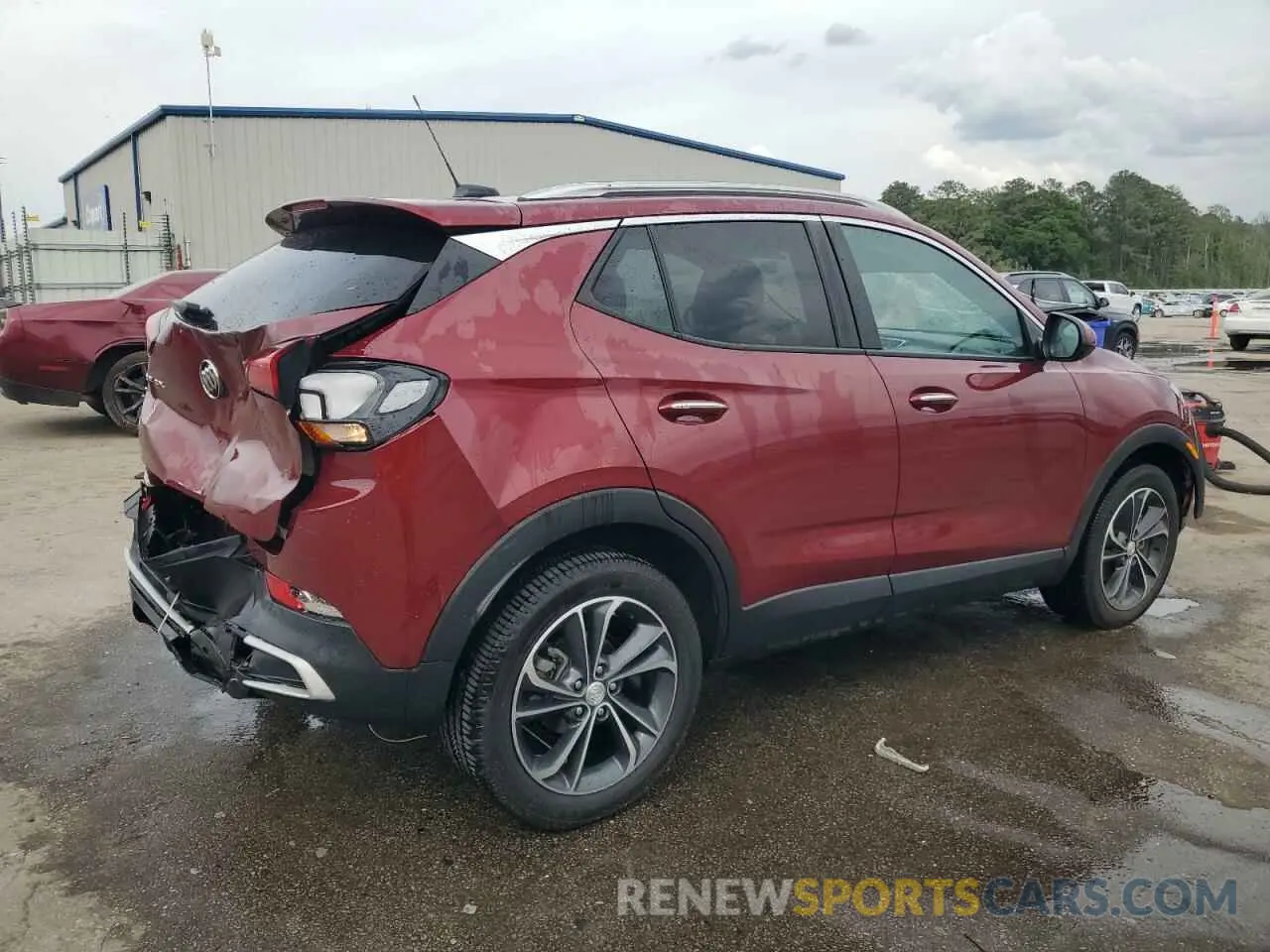 3 fotografías del automóvil dañado KL4MMDS27PB062306 BUICK ENCORE 2023