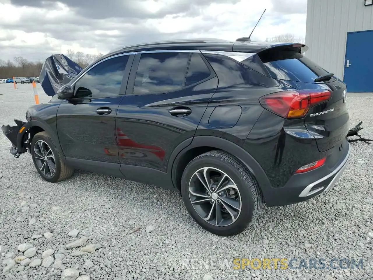 2 fotografías del automóvil dañado KL4MMDS28PB036765 BUICK ENCORE 2023