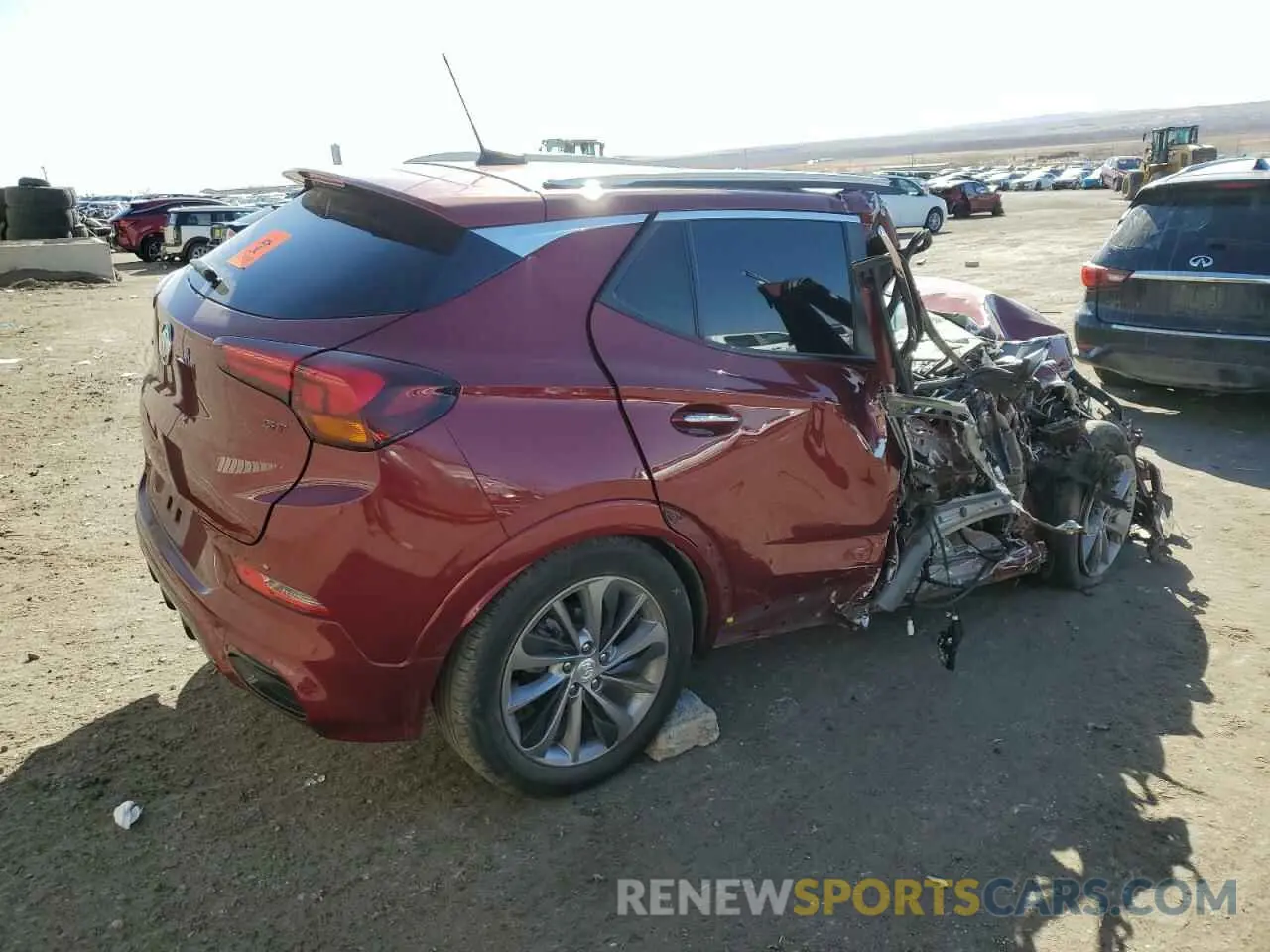 3 fotografías del automóvil dañado KL4MMESL7PB152988 BUICK ENCORE 2023