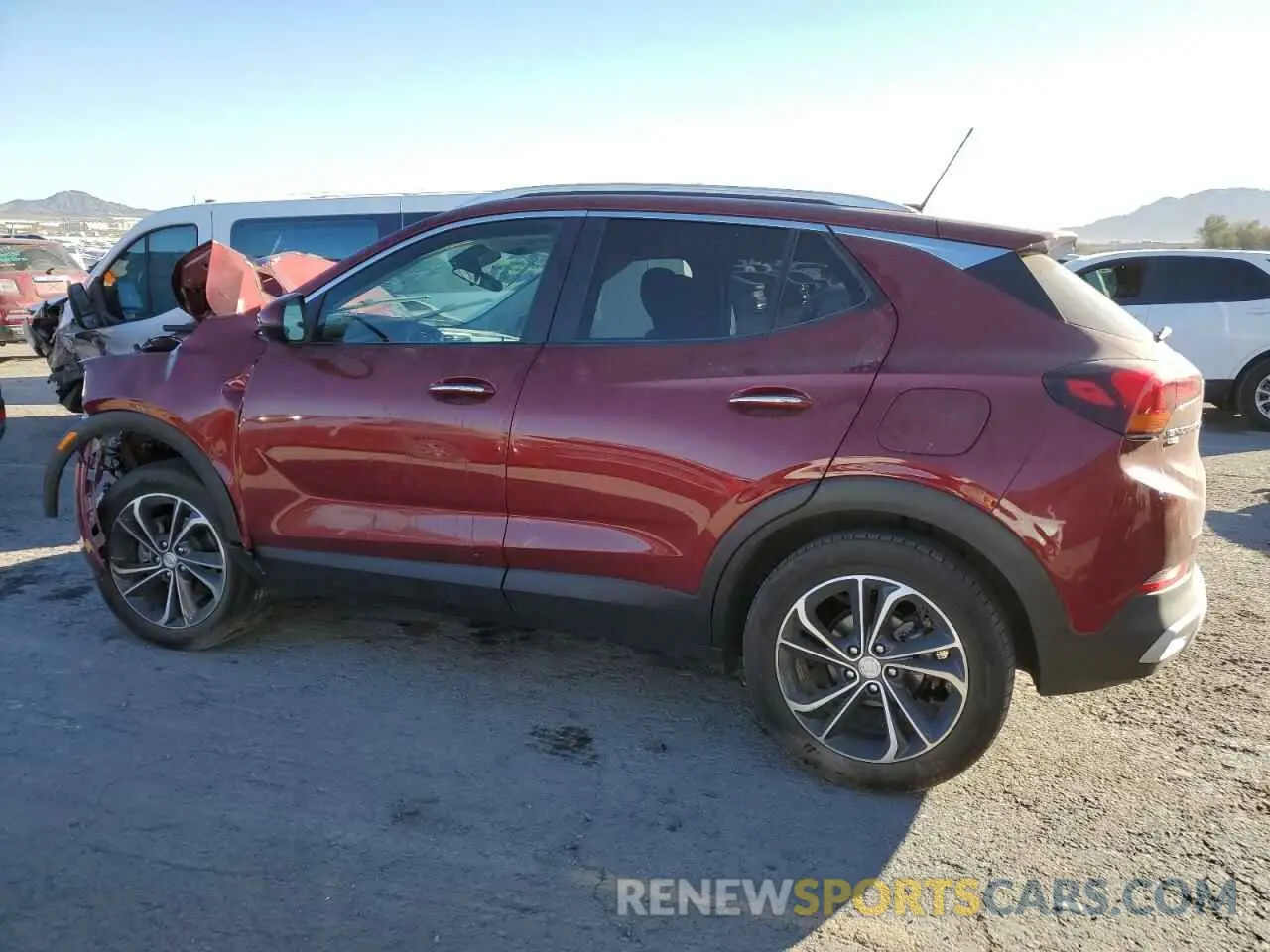 2 fotografías del automóvil dañado KL4MMESL8PB024968 BUICK ENCORE 2023