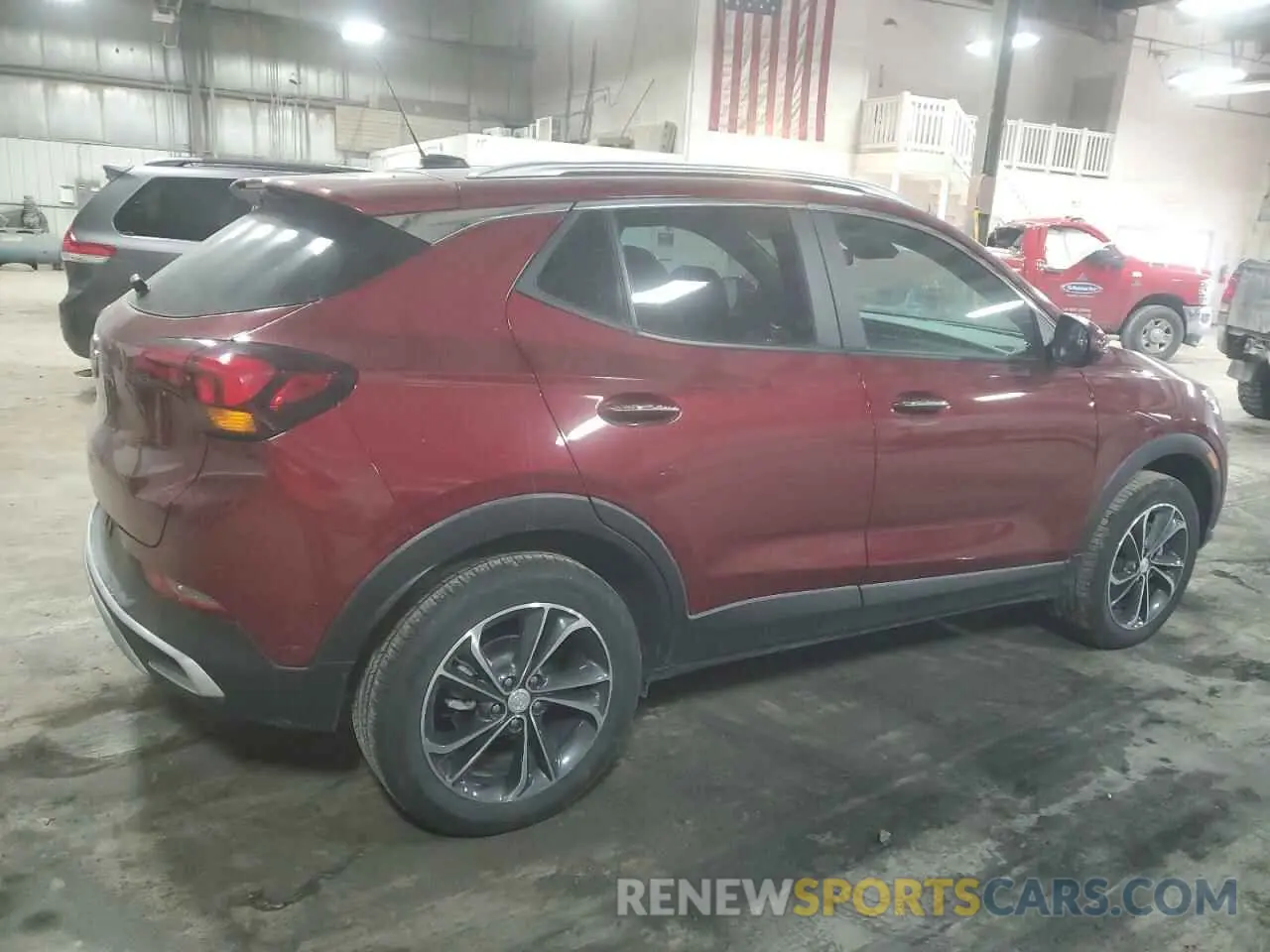 3 fotografías del automóvil dañado KL4MMESL9PB131575 BUICK ENCORE 2023