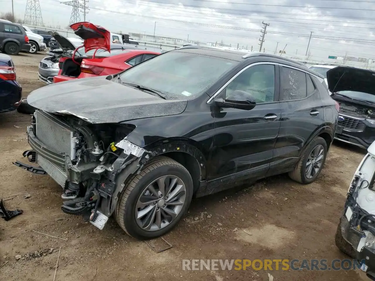 1 fotografías del automóvil dañado KL4MMESLXPB126093 BUICK ENCORE 2023