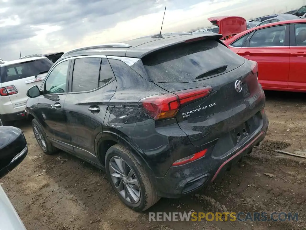 2 fotografías del automóvil dañado KL4MMESLXPB126093 BUICK ENCORE 2023