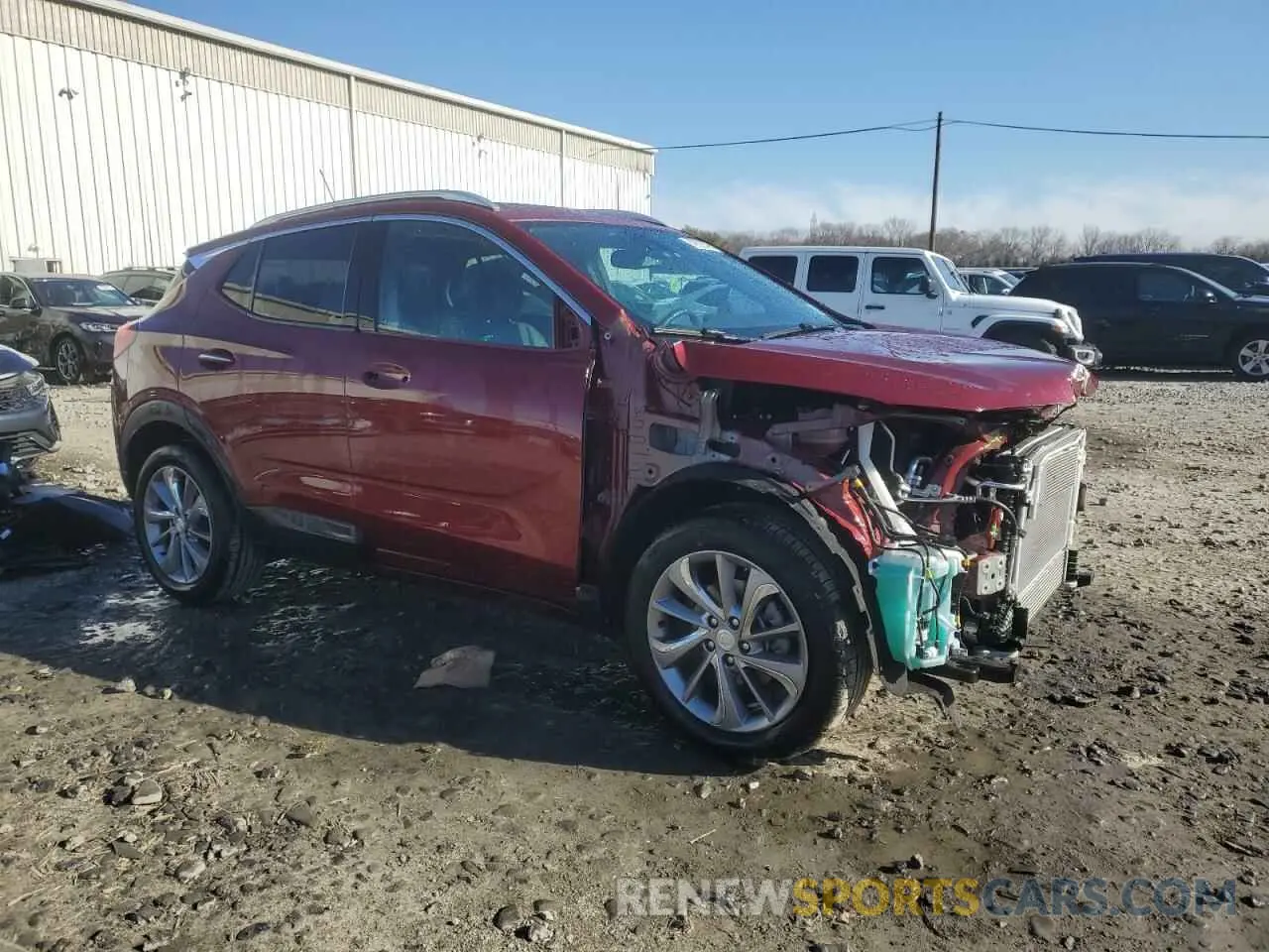 4 fotografías del automóvil dañado KL4MMFSL9PB112935 BUICK ENCORE 2023