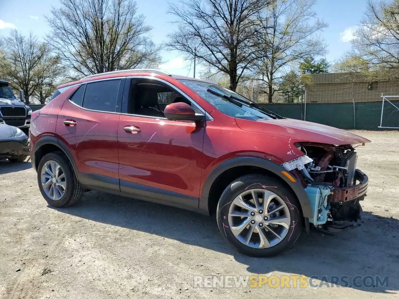 4 fotografías del automóvil dañado KL4MMGSL6PB005198 BUICK ENCORE 2023