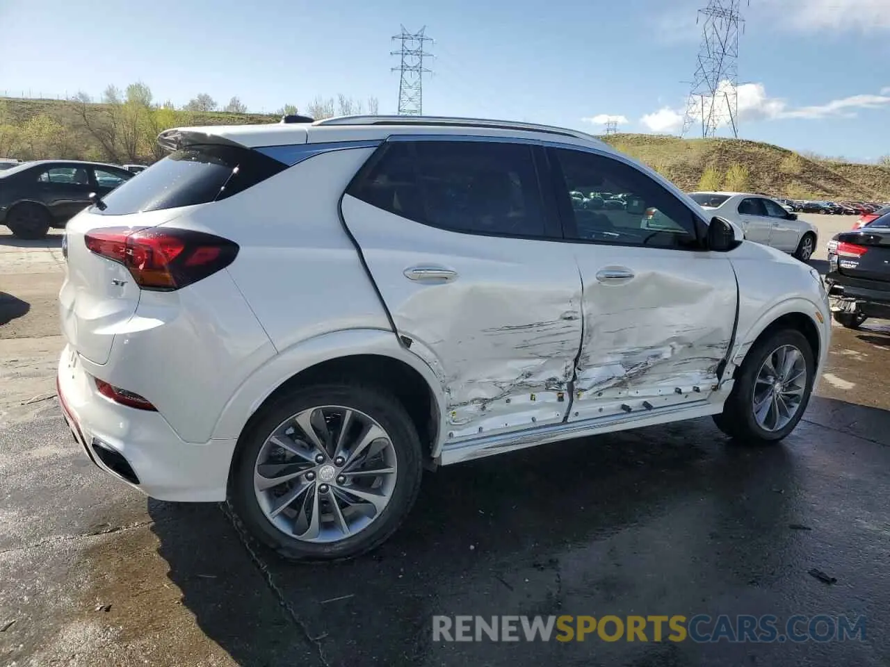 3 fotografías del automóvil dañado KL4MMGSL7PB086275 BUICK ENCORE 2023