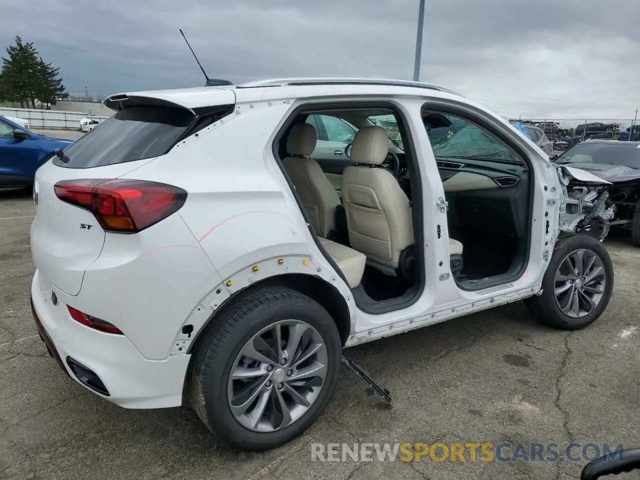 3 fotografías del automóvil dañado KL4MMGSL7PB126936 BUICK ENCORE 2023