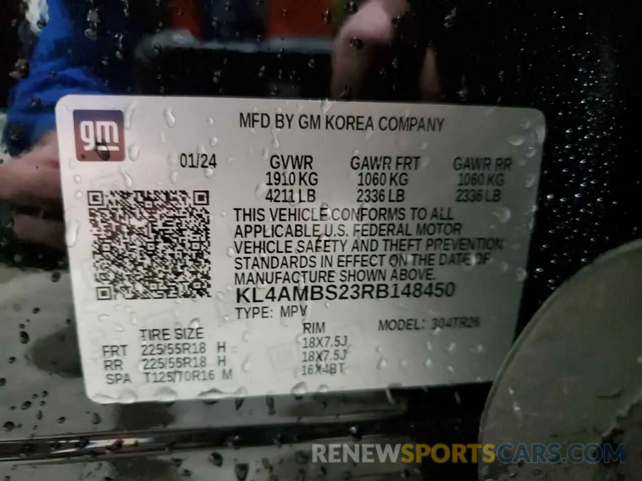 13 fotografías del automóvil dañado KL4AMBS23RB148450 BUICK ENCORE 2024