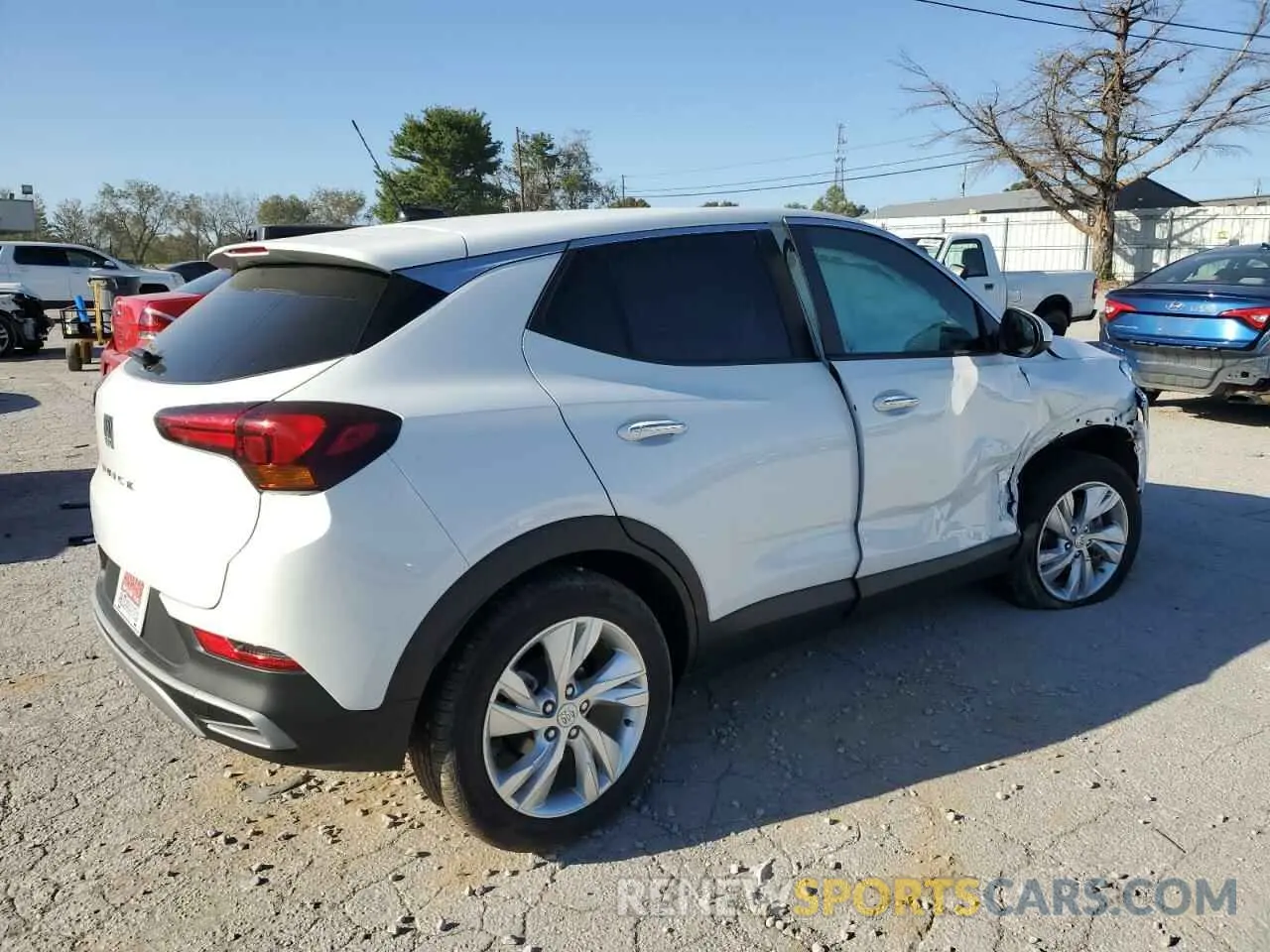 3 fotografías del automóvil dañado KL4AMCSL6RB163104 BUICK ENCORE 2024