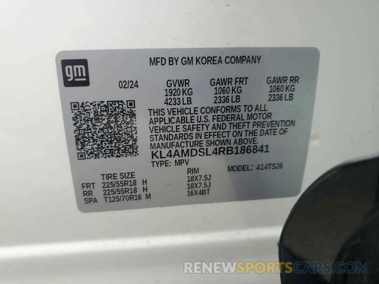 13 fotografías del automóvil dañado KL4AMDSL4RB186841 BUICK ENCORE 2024