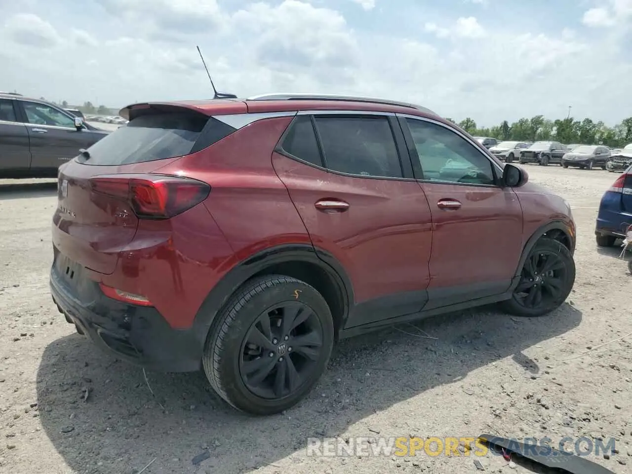 3 fotografías del automóvil dañado KL4AMDSL5RB002491 BUICK ENCORE 2024