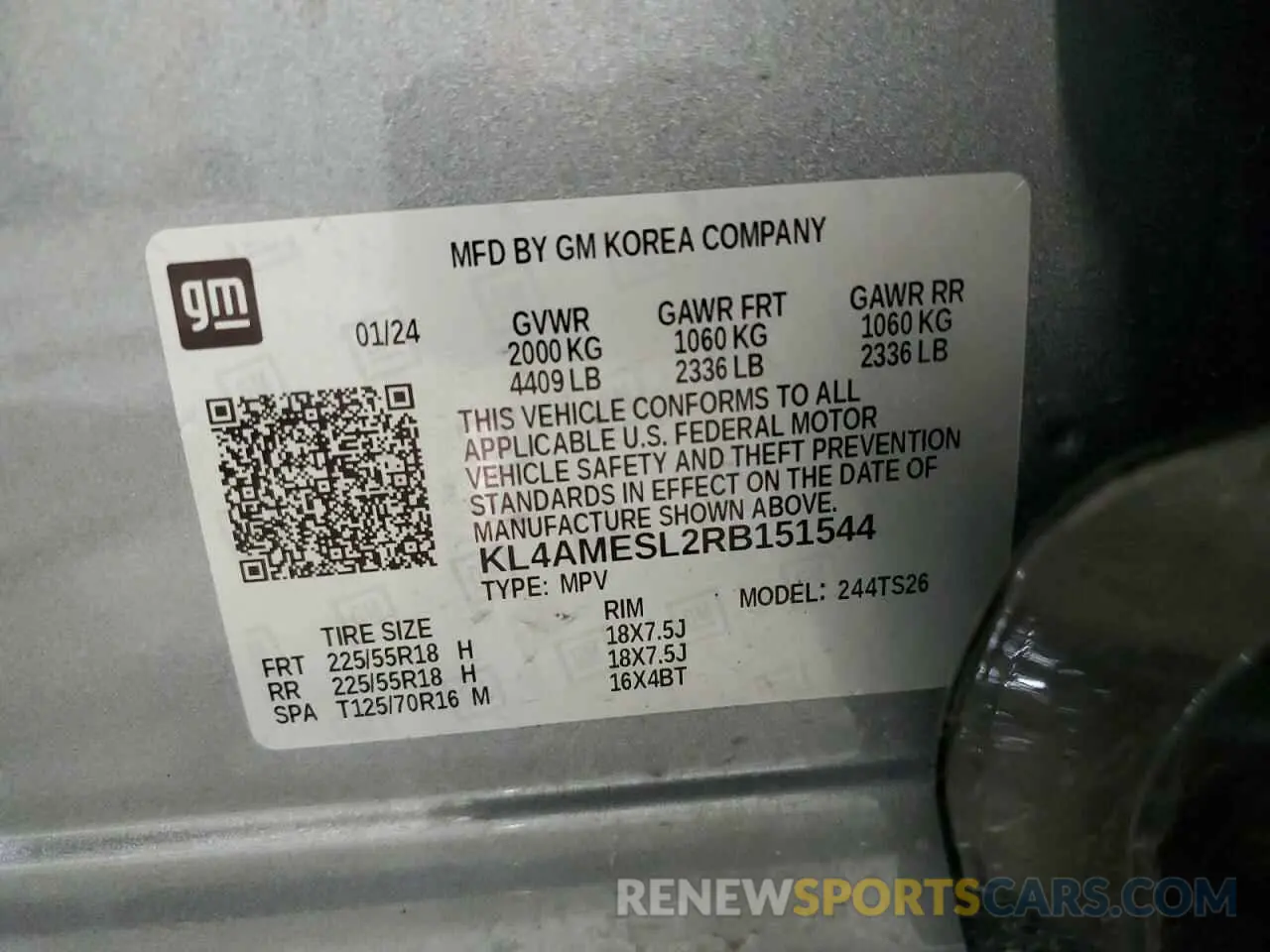 13 fotografías del automóvil dañado KL4AMESL2RB151544 BUICK ENCORE 2024