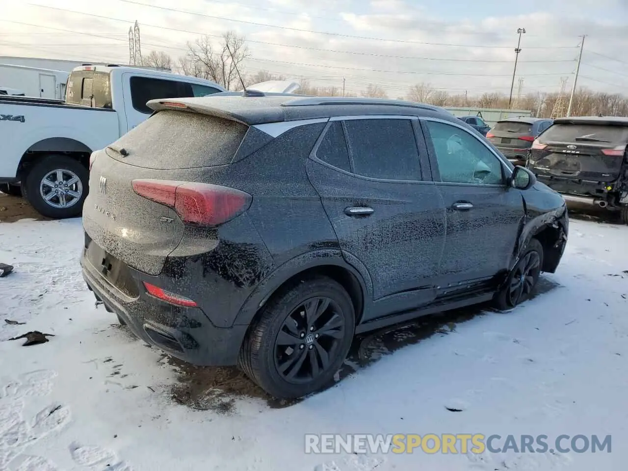 3 fotografías del automóvil dañado KL4AMESL3RB076000 BUICK ENCORE 2024