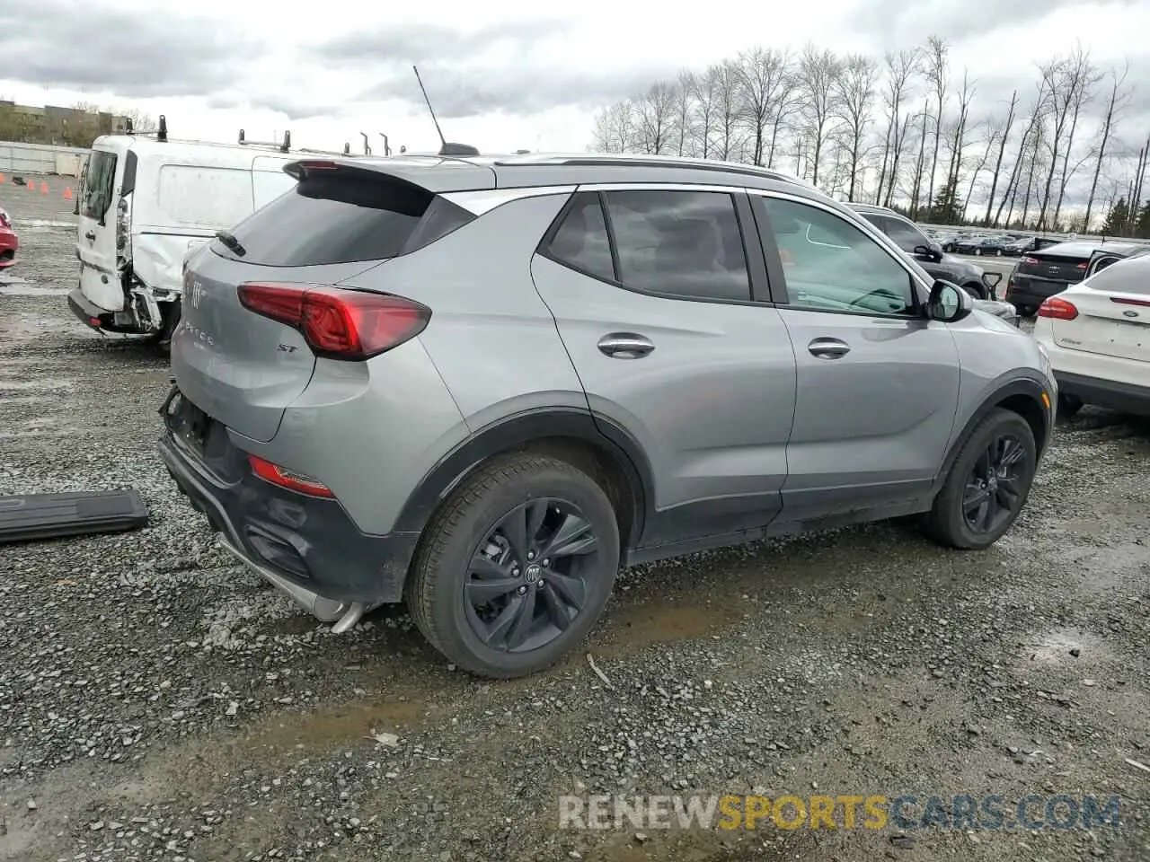 3 fotografías del automóvil dañado KL4AMESL8RB046944 BUICK ENCORE 2024
