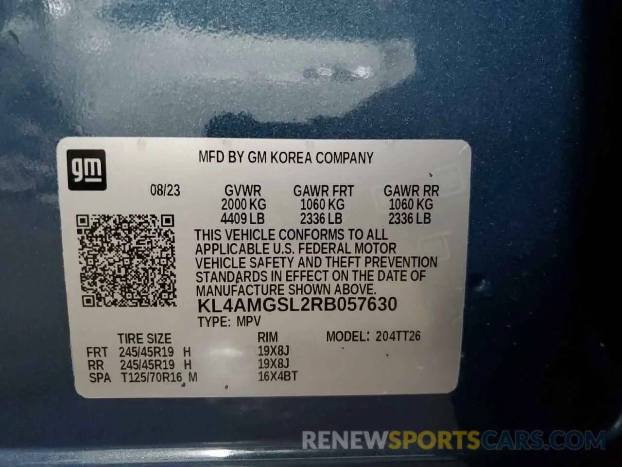 14 fotografías del automóvil dañado KL4AMGSL2RB057630 BUICK ENCORE 2024