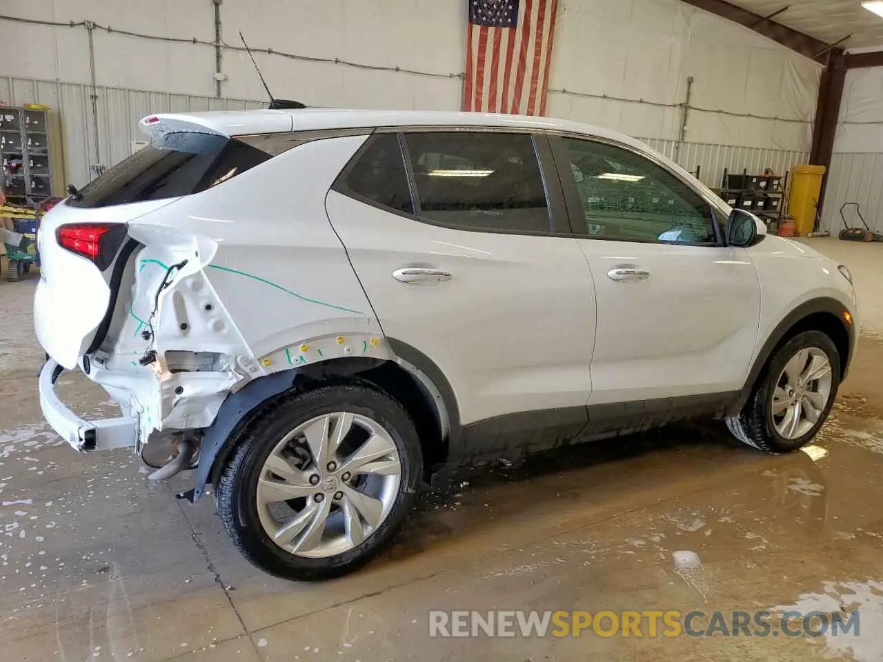 3 fotografías del automóvil dañado KL4AMBSL1SB190520 BUICK ENCORE 2025