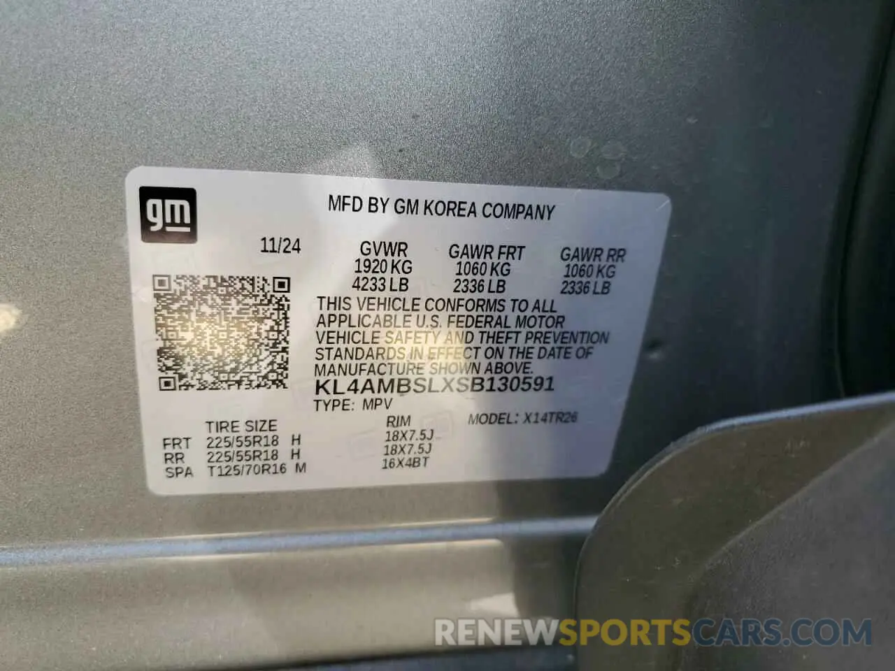 13 fotografías del automóvil dañado KL4AMBSLXSB130591 BUICK ENCORE 2025