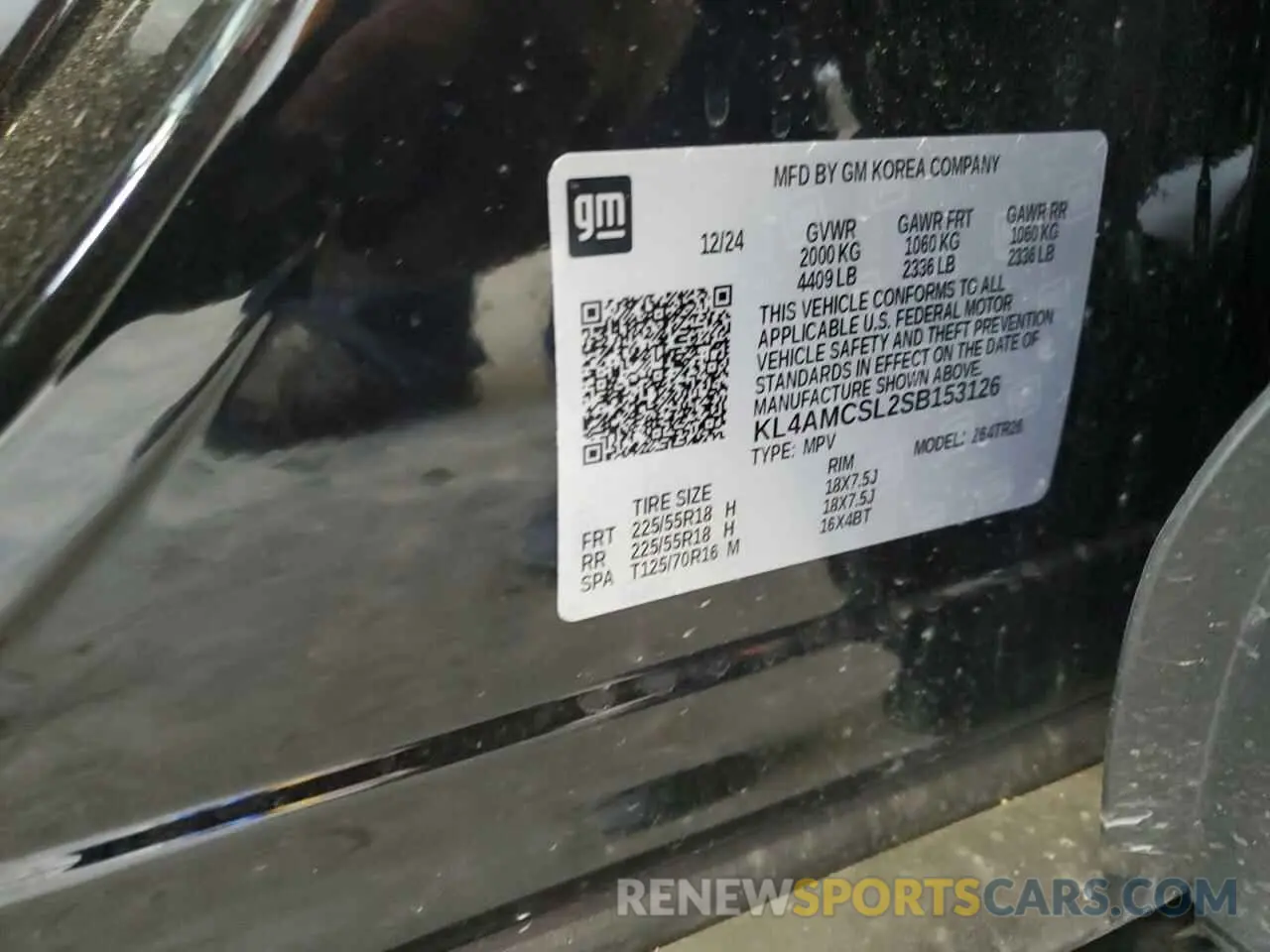 13 fotografías del automóvil dañado KL4AMCSL2SB153126 BUICK ENCORE 2025